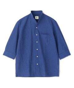 MEN'S BIGI / メンズビギ シャツ・ブラウス | ストレッチサッカー七分袖シャツ＜ストレッチ/通気性＞