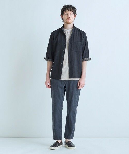 MEN'S BIGI / メンズビギ シャツ・ブラウス | ストレッチサッカー七分袖シャツ＜ストレッチ/通気性＞ | 詳細3