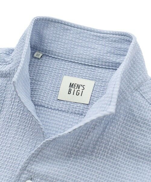 MEN'S BIGI / メンズビギ シャツ・ブラウス | ストレッチサッカー七分袖シャツ＜ストレッチ/通気性＞ | 詳細12