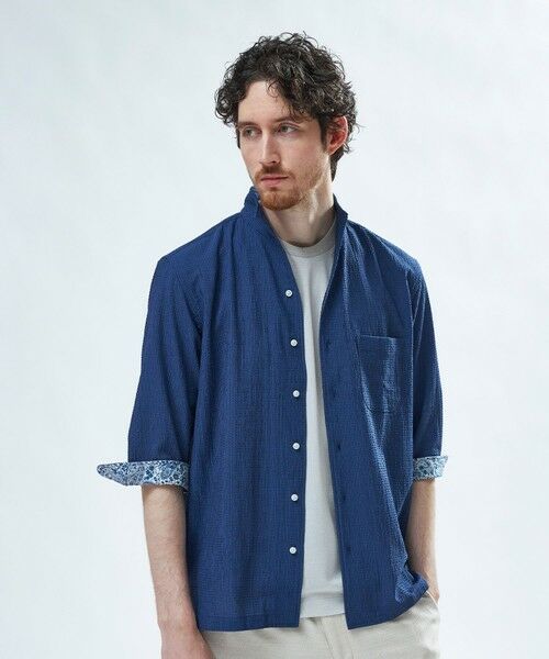 MEN'S BIGI / メンズビギ シャツ・ブラウス | ストレッチサッカー七分袖シャツ<ストレッチ/通気性> | 詳細27