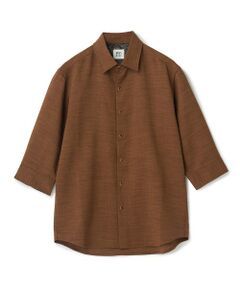 MEN'S BIGI / メンズビギ シャツ・ブラウス | ブッチャー七分袖シャツ＜ストレッチ/イージーケア/吸汗性/通気性＞