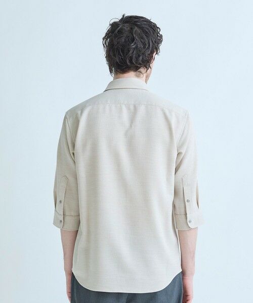 MEN'S BIGI / メンズビギ シャツ・ブラウス | ブッチャー七分袖シャツ＜ストレッチ/イージーケア/吸汗性/通気性＞ | 詳細3