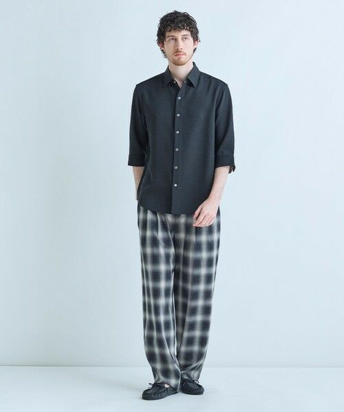 MEN'S BIGI / メンズビギ シャツ・ブラウス | ブッチャー七分袖シャツ＜ストレッチ/イージーケア/吸汗性/通気性＞ | 詳細16