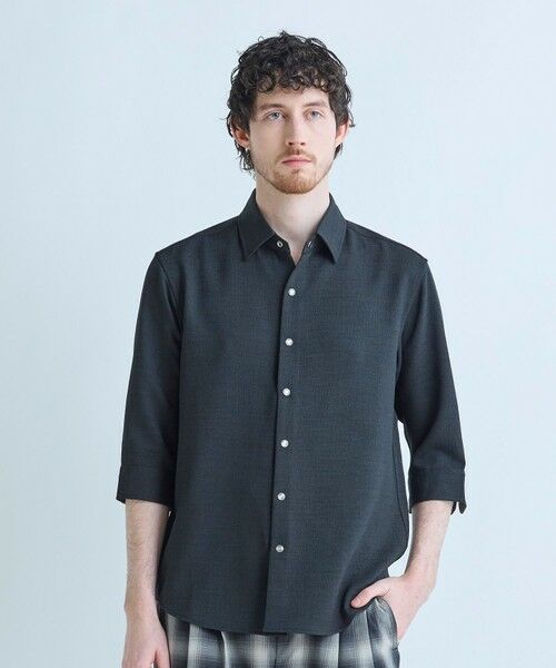 MEN'S BIGI / メンズビギ シャツ・ブラウス | ブッチャー七分袖シャツ＜ストレッチ/イージーケア/吸汗性/通気性＞ | 詳細12