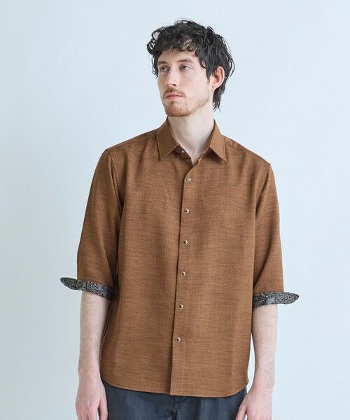 MEN'S BIGI / メンズビギ シャツ・ブラウス | ブッチャー七分袖シャツ＜ストレッチ/イージーケア/吸汗性/通気性＞ | 詳細20