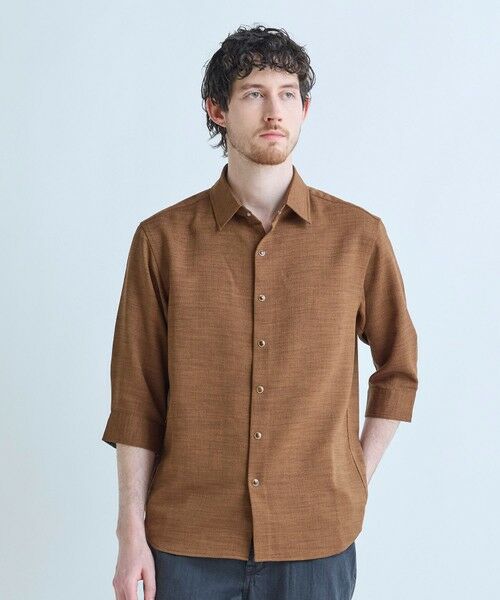 MEN'S BIGI / メンズビギ シャツ・ブラウス | ブッチャー七分袖シャツ＜ストレッチ/イージーケア/吸汗性/通気性＞ | 詳細21