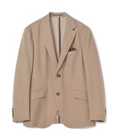 MEN'S BIGI / メンズビギ テーラードジャケット | 【ACTIVE TAILOR】Dot Air ヘリンボーン×千鳥格子/デニム柄 セットアップジャケット＜通気性/吸水速乾/ストレッチ＞