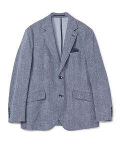 MEN'S BIGI / メンズビギ テーラードジャケット | 【ACTIVE TAILOR】Dot Air ヘリンボーン×千鳥格子/デニム柄 セットアップジャケット＜通気性/吸水速乾/ストレッチ＞