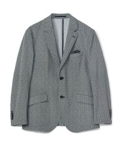 MEN'S BIGI / メンズビギ テーラードジャケット | 【ACTIVE TAILOR】Dot Air ヘリンボーン×千鳥格子/デニム柄 セットアップジャケット＜通気性/吸水速乾/ストレッチ＞
