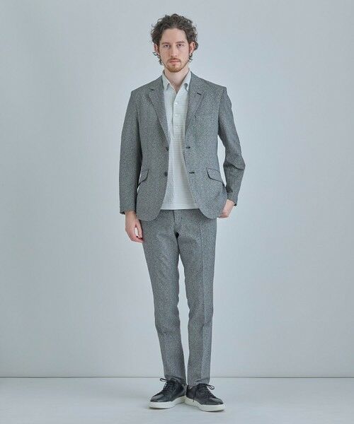 MEN'S BIGI / メンズビギ テーラードジャケット | 【ACTIVE TAILOR】Dot Air ヘリンボーン×千鳥格子/デニム柄 セットアップジャケット＜通気性/吸水速乾/ストレッチ＞ | 詳細23