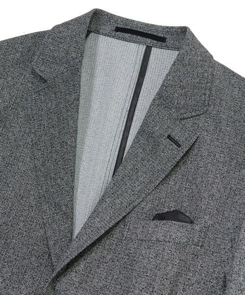 MEN'S BIGI / メンズビギ テーラードジャケット | 【ACTIVE TAILOR】Dot Air ヘリンボーン×千鳥格子/デニム柄 セットアップジャケット＜通気性/吸水速乾/ストレッチ＞ | 詳細25