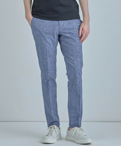 MEN'S BIGI / メンズビギ スラックス・ドレスパンツ | 【ACTIVE TAILOR】Dot Air ヘリンボーン×千鳥格子/デニム柄 セットアップパンツ＜通気性/吸水速乾/ストレッチ＞ | 詳細9