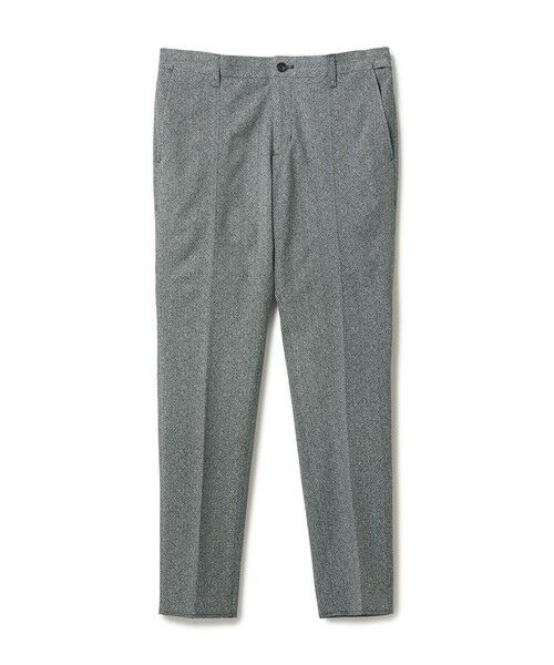 MEN'S BIGI / メンズビギ スラックス・ドレスパンツ | 【ACTIVE TAILOR】Dot Air ヘリンボーン×千鳥格子/デニム柄 セットアップパンツ＜通気性/吸水速乾/ストレッチ＞（ブラック系）