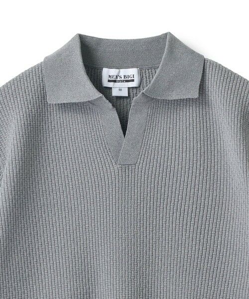 MEN'S BIGI / メンズビギ ポロシャツ | バンブーリンクス スキッパーニットポロ | 詳細1