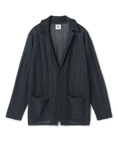 MEN'S BIGI / メンズビギ カーディガン・ボレロ | 変形アーガイルシアーニットジャケット