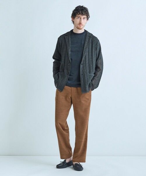 MEN'S BIGI / メンズビギ カーディガン・ボレロ | 変形アーガイルシアーニットジャケット | 詳細3