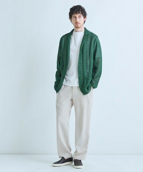 MEN'S BIGI / メンズビギ カーディガン・ボレロ | 変形アーガイルシアーニットジャケット | 詳細13