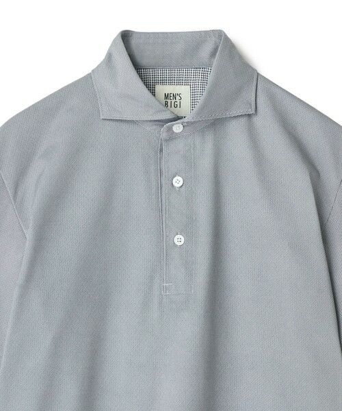 MEN'S BIGI / メンズビギ ポロシャツ | ドットメッシュジャージカッタウェイポロシャツ＜通気性、接触冷感＞ | 詳細1