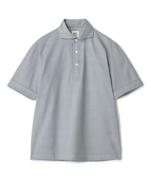 MEN'S BIGI / メンズビギ ポロシャツ | ドットメッシュジャージカッタウェイポロシャツ＜通気性、接触冷感＞（グレー）