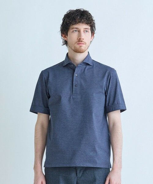 MEN'S BIGI / メンズビギ ポロシャツ | ドットメッシュジャージカッタウェイポロシャツ＜通気性、接触冷感＞ | 詳細11