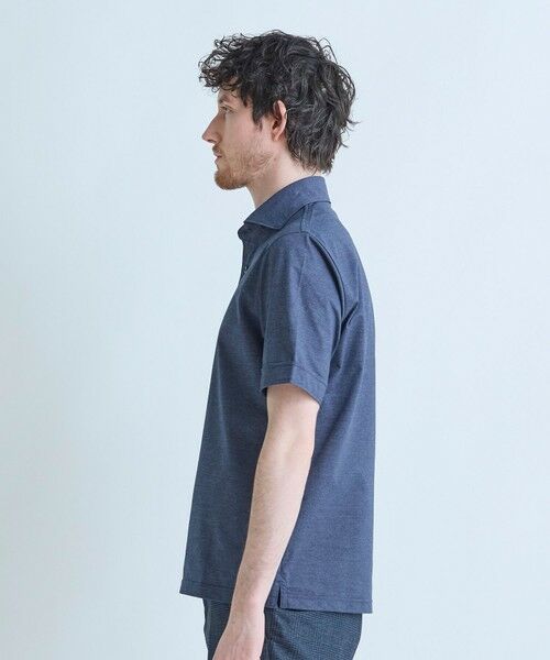 MEN'S BIGI / メンズビギ ポロシャツ | ドットメッシュジャージカッタウェイポロシャツ＜通気性、接触冷感＞ | 詳細12