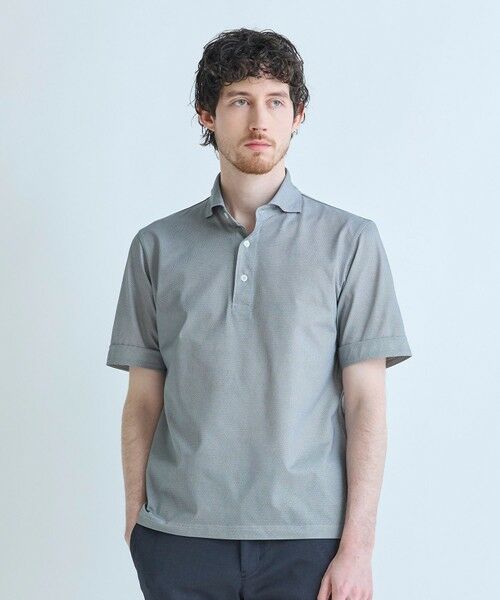 MEN'S BIGI / メンズビギ ポロシャツ | ドットメッシュジャージカッタウェイポロシャツ＜通気性、接触冷感＞ | 詳細14