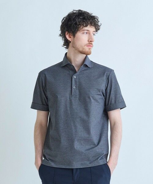 MEN'S BIGI / メンズビギ ポロシャツ | ドットメッシュジャージカッタウェイポロシャツ＜通気性、接触冷感＞ | 詳細15
