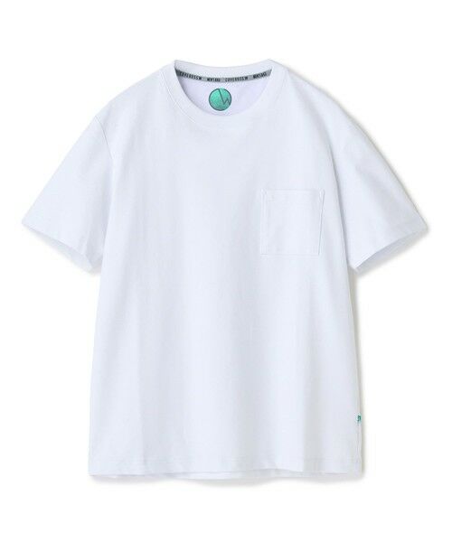 MEN'S BIGI / メンズビギ Tシャツ | 【COVEROSS（R） W/カバロスダブル】別注 リカバリー半袖Tシャツ＜血行促進/抗酸化作用/温熱効果/リラックス効果＞（ホワイト）