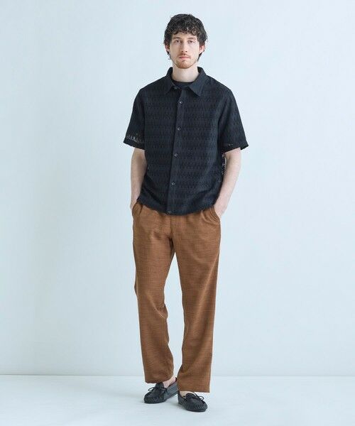 MEN'S BIGI / メンズビギ シャツ・ブラウス | シアージオメトリック半袖シャツ | 詳細3