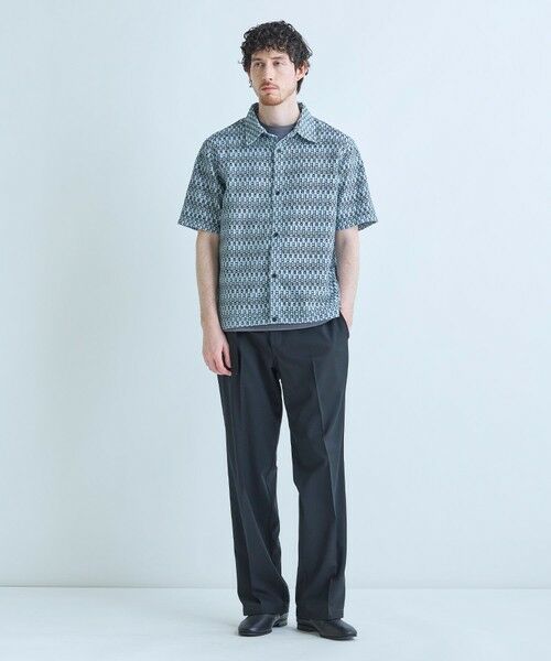 MEN'S BIGI / メンズビギ シャツ・ブラウス | シアージオメトリック半袖シャツ | 詳細12
