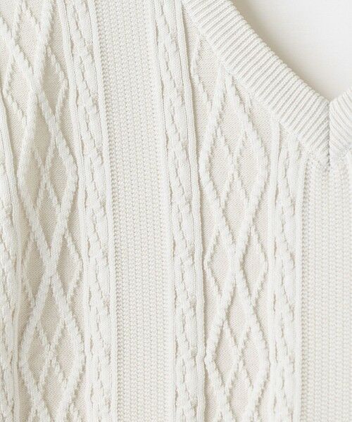 MEN'S BIGI / メンズビギ Tシャツ | アラン調 ニットコンビTシャツ | 詳細4