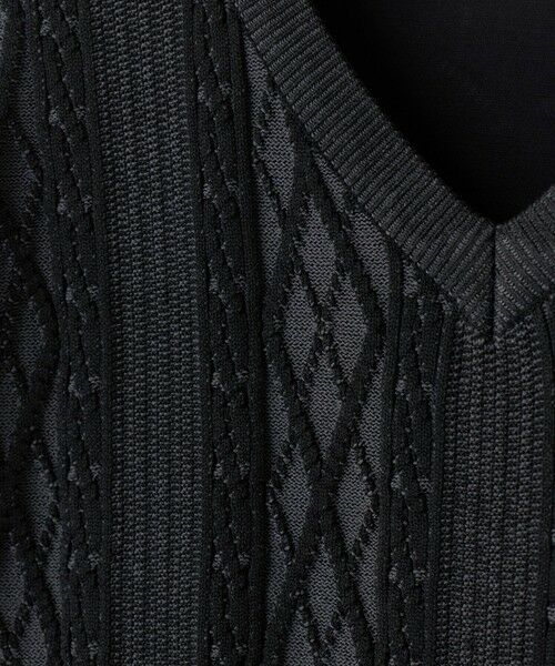 MEN'S BIGI / メンズビギ Tシャツ | アラン調 ニットコンビTシャツ | 詳細7