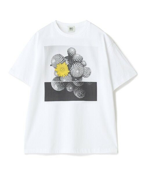 MEN'S BIGI / メンズビギ Tシャツ | 【THE FASCINATED/ザ ファシネイテッド】コラボ サボテンイエローグラフィックTシャツ（ホワイト系）