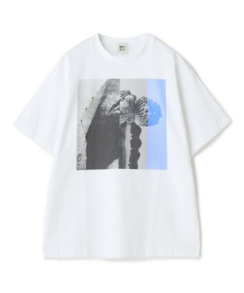 MEN'S BIGI / メンズビギ Tシャツ | 【THE FASCINATED/ザ ファシネイテッド】コラボ サボテンブルーグラフィックTシャツ（ホワイト系）