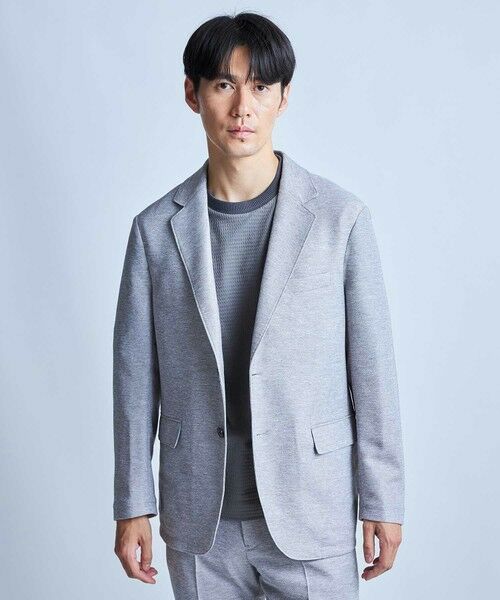 MEN'S BIGI / メンズビギ テーラードジャケット | 【セットアップ対応】カラミ織りテーラードジャケット〈通気性〉 | 詳細4