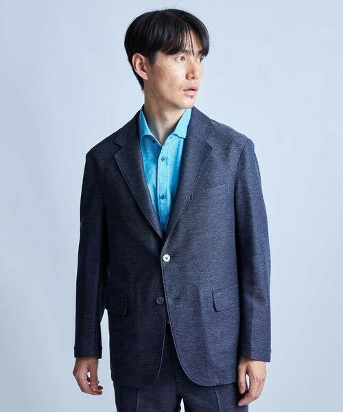 MEN'S BIGI / メンズビギ テーラードジャケット | 【セットアップ対応】カラミ織りテーラードジャケット〈通気性〉 | 詳細18