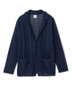MEN'S BIGI / メンズビギ カーディガン・ボレロ | 変形アーガイルシアーニットジャケット