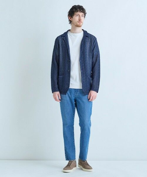 MEN'S BIGI / メンズビギ カーディガン・ボレロ | 変形アーガイルシアーニットジャケット | 詳細7