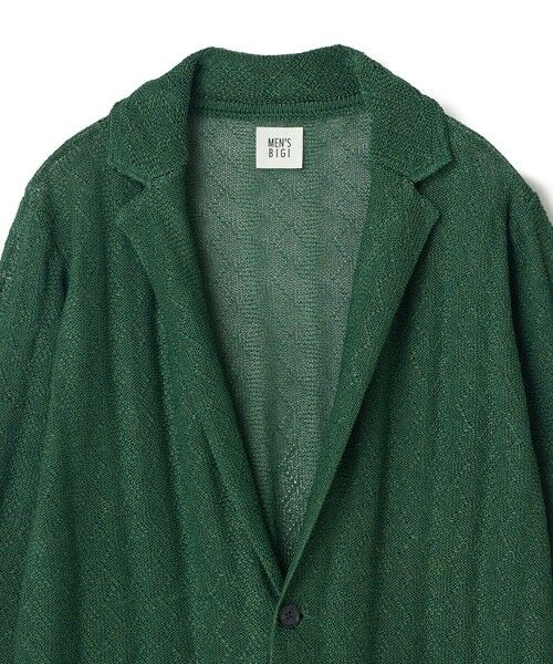 MEN'S BIGI / メンズビギ カーディガン・ボレロ | 変形アーガイルシアーニットジャケット | 詳細14