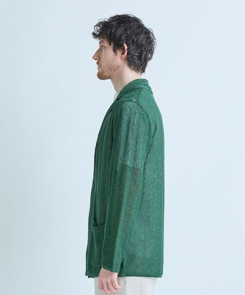 MEN'S BIGI / メンズビギ カーディガン・ボレロ | 変形アーガイルシアーニットジャケット | 詳細10