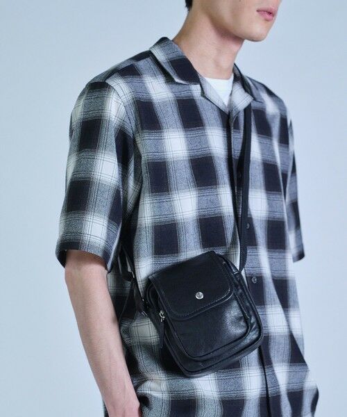 MEN'S BIGI / メンズビギ ショルダーバッグ | レザーライクミニショルダーバッグ | 詳細5