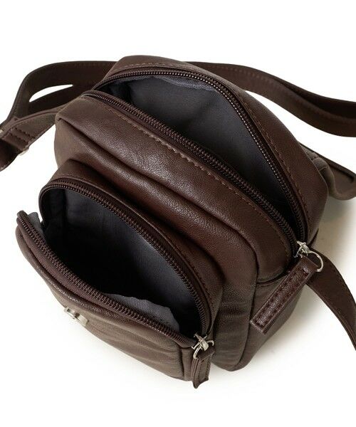 MEN'S BIGI / メンズビギ ショルダーバッグ | レザーライクミニショルダーバッグ | 詳細11
