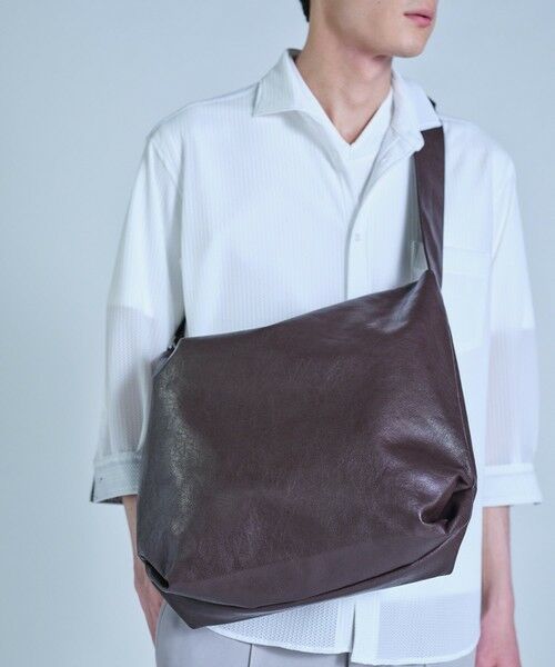 MEN'S BIGI / メンズビギ ショルダーバッグ | スマートビーガンレザーショルダー | 詳細9