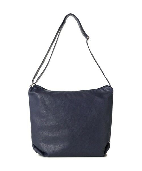 MEN'S BIGI / メンズビギ ショルダーバッグ | スマートビーガンレザーショルダー（ネイビー）