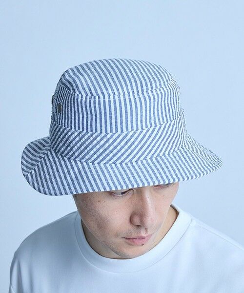 MEN'S BIGI / メンズビギ ハット | シアサッカーバケットハット | 詳細2
