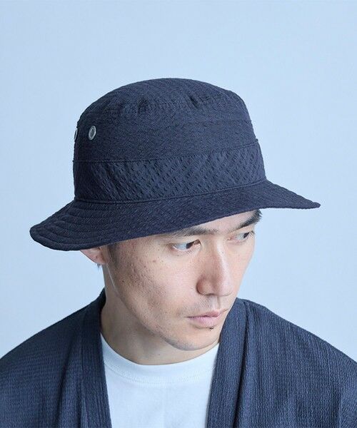 MEN'S BIGI / メンズビギ ハット | シアサッカーバケットハット | 詳細8