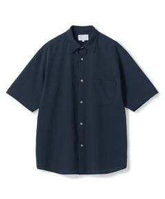 MEN'S BIGI / メンズビギ シャツ・ブラウス | ドットメッシュレギュラーカラーシャツ〈ストレッチ・マシンウォッシャブル・軽量・接触冷感・通気性〉