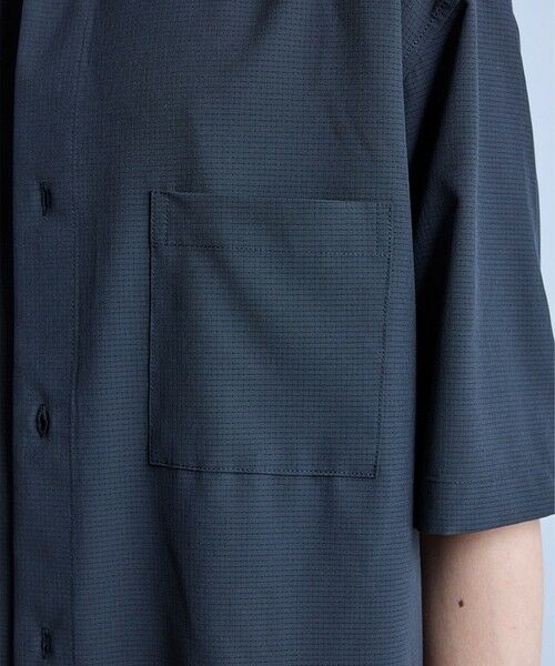 MEN'S BIGI / メンズビギ シャツ・ブラウス | ドットメッシュレギュラーカラーシャツ〈ストレッチ・マシンウォッシャブル・軽量・接触冷感・通気性〉 | 詳細18
