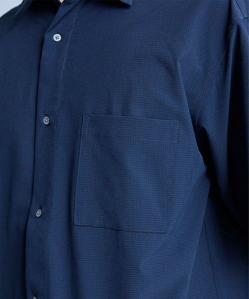 MEN'S BIGI / メンズビギ シャツ・ブラウス | ドットメッシュレギュラーカラーシャツ〈ストレッチ・マシンウォッシャブル・軽量・接触冷感・通気性〉 | 詳細25