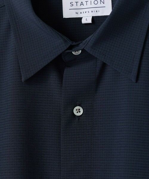 MEN'S BIGI / メンズビギ シャツ・ブラウス | ドットメッシュレギュラーカラーシャツ〈ストレッチ・マシンウォッシャブル・軽量・接触冷感・通気性〉 | 詳細22